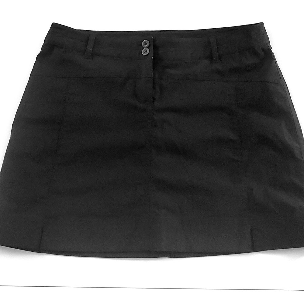 AVIA brand golf activewear women's SKORT w/ pocket black Size M 33"